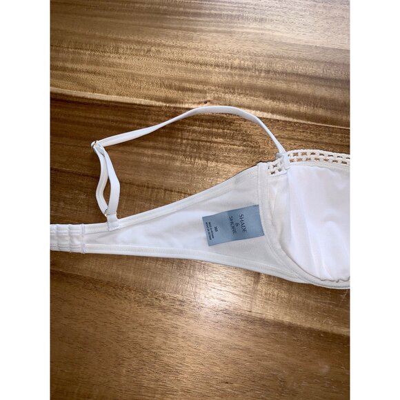 Shade & Shore Womens Crochet Lace Underwire Bra Adjustable Straps Size 36B - Picture 7 of 16